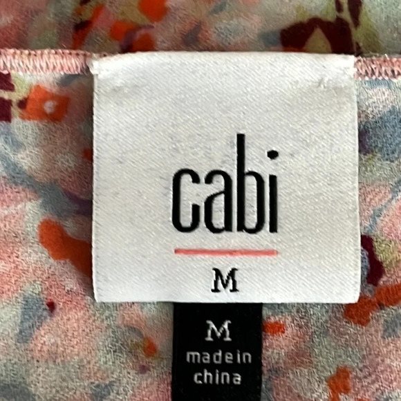 Cabi Bella Watercolor Floral Tiered Flowy Tank Style Blouse - Size Medium - Picture 6 of 8